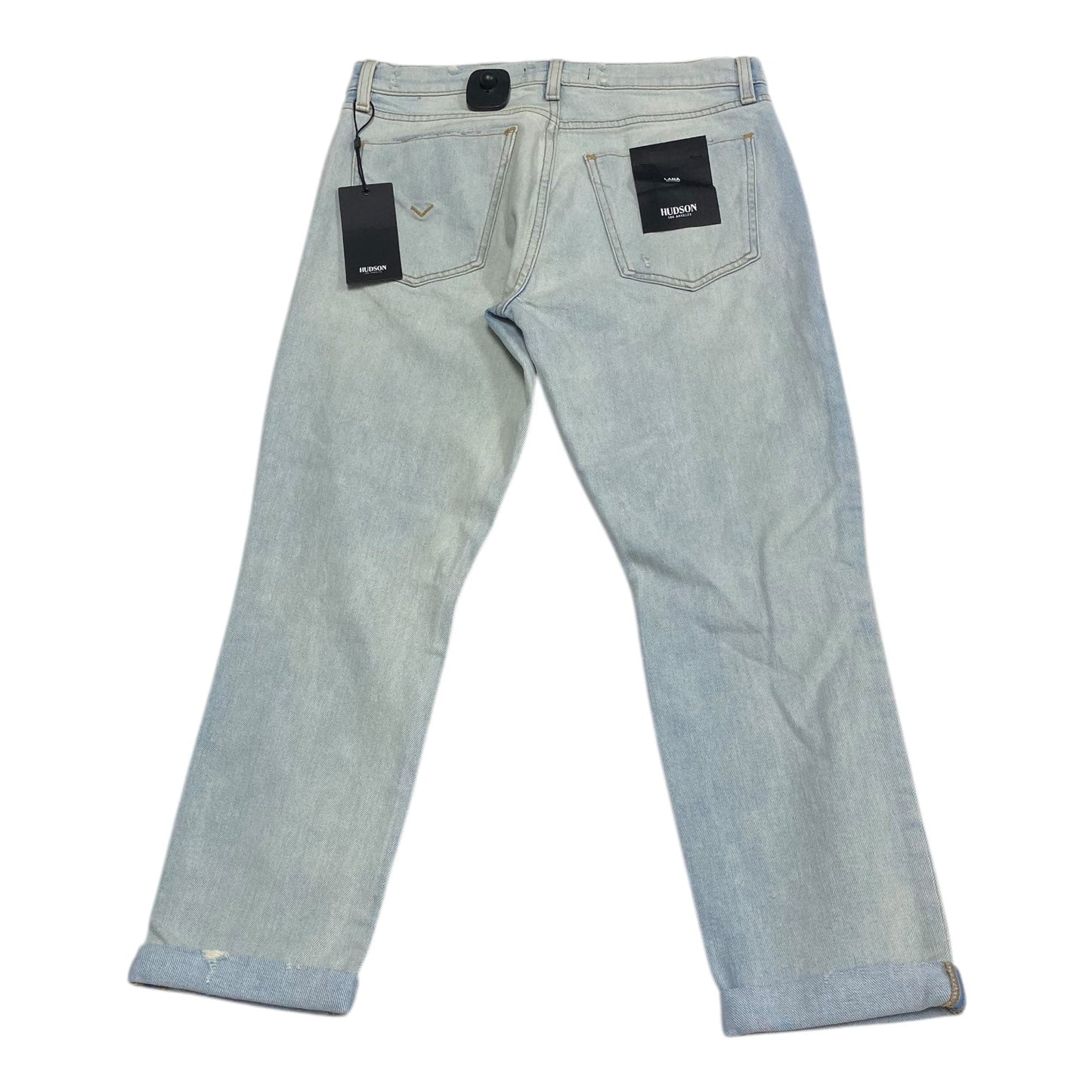 Jeans Straight By Hudson In Blue Denim, Size: 4