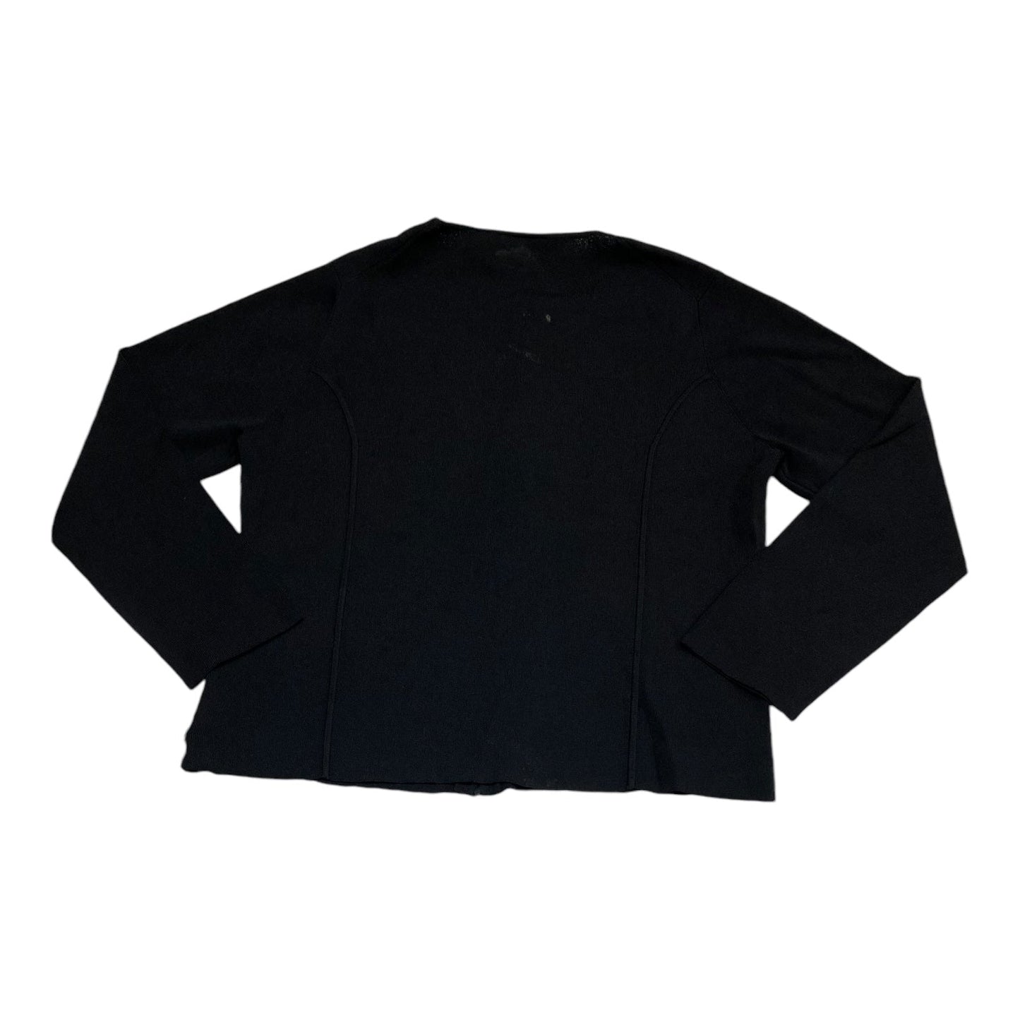 Top Long Sleeve By Liz Claiborne In Black, Size: Xl