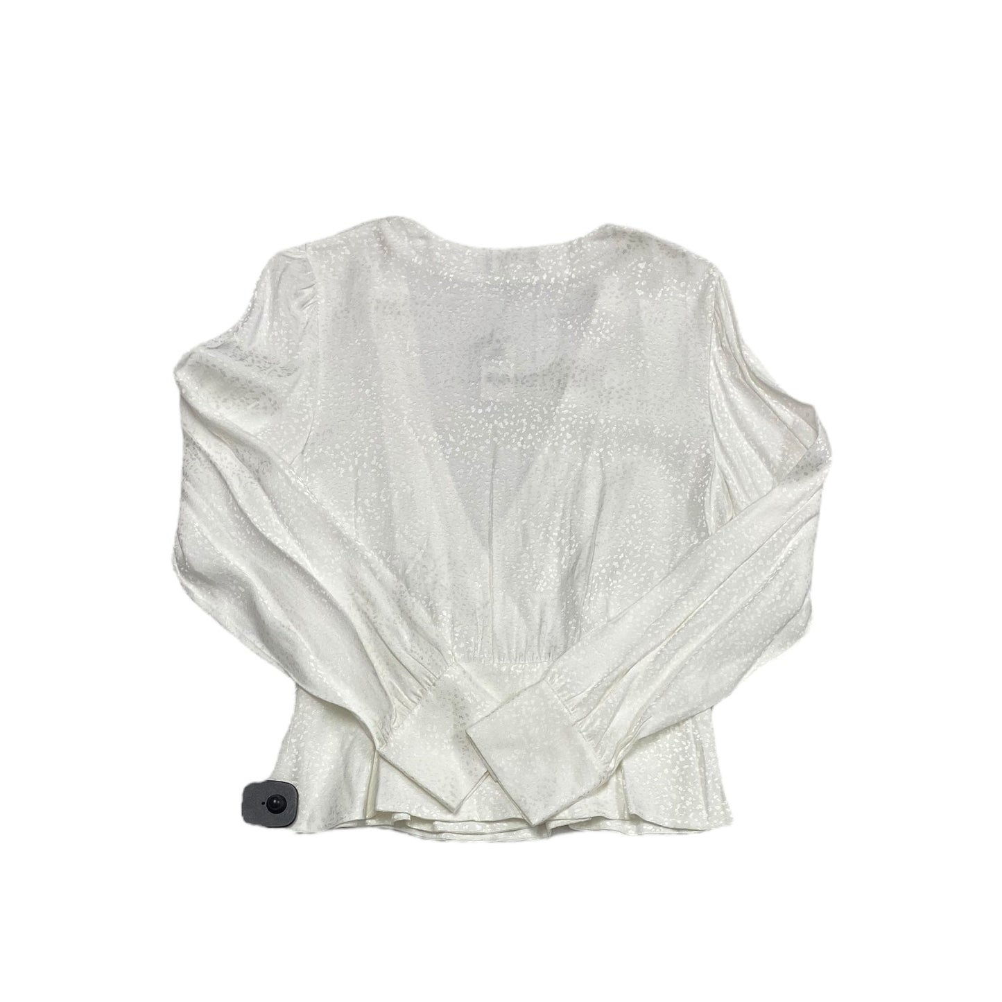 Top Long Sleeve By Express In White, Size: M