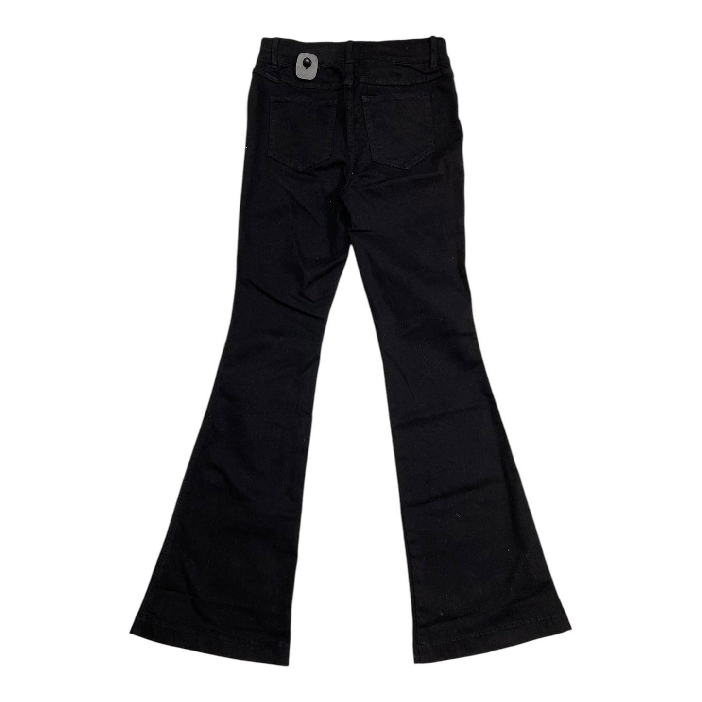 Jeans Flared By Spanx In Black Denim, Size: M