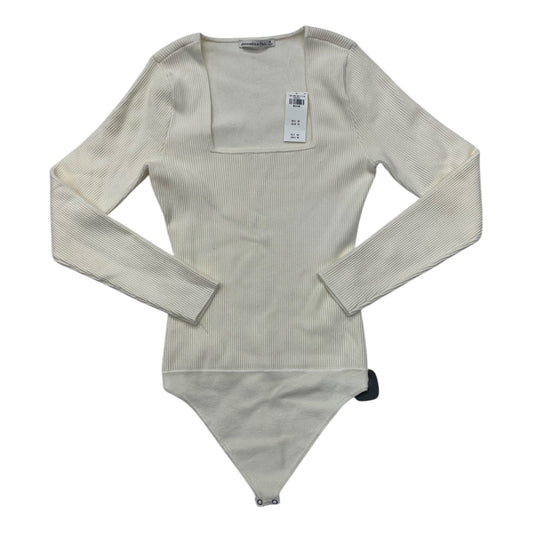 Bodysuit By Abercrombie And Fitch In Cream, Size: M