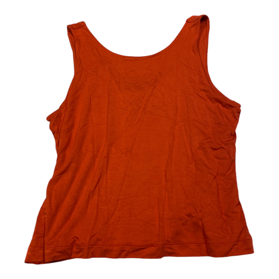 Top Sleeveless By Banana Republic In Orange, Size: L