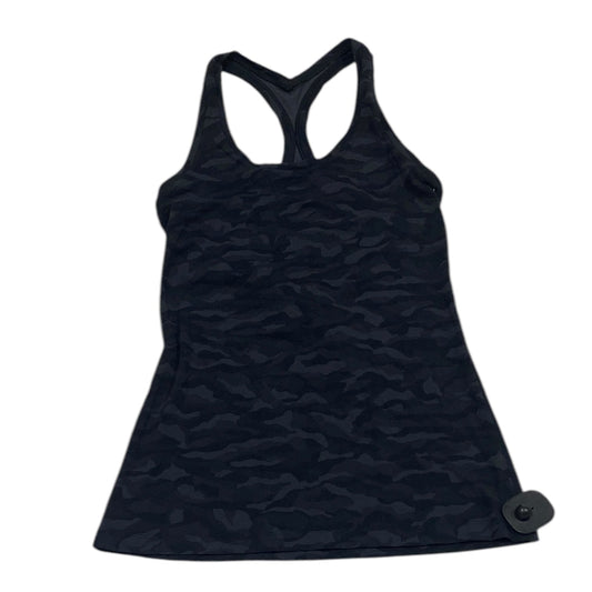 Athletic Tank Top By Lululemon In Black & Grey, Size: M