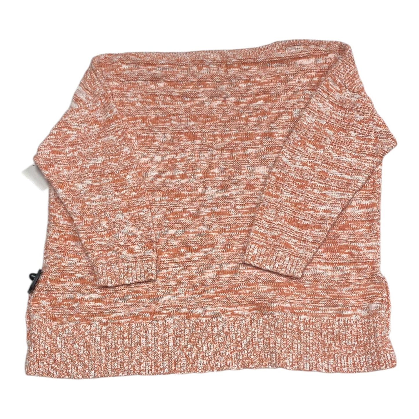 Sweater By Cj Banks In Orange & White, Size: 2x