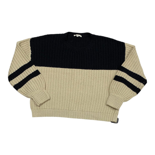 Sweater By Z Supply In Black & Cream, Size: S