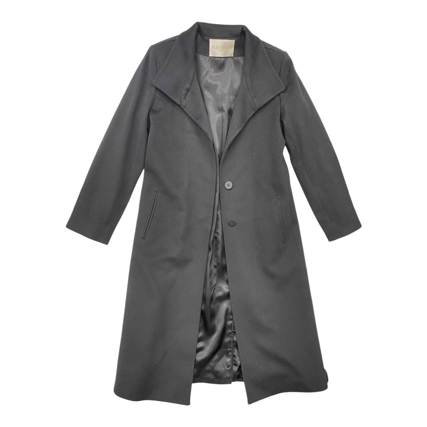 Coat Designer By Fleurette In Black, Size: S