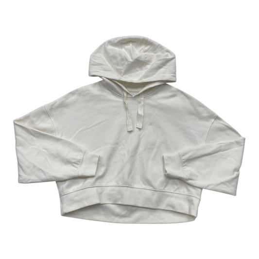 Athletic Top Long Sleeve Hoodie By All In Motion In Cream, Size: S