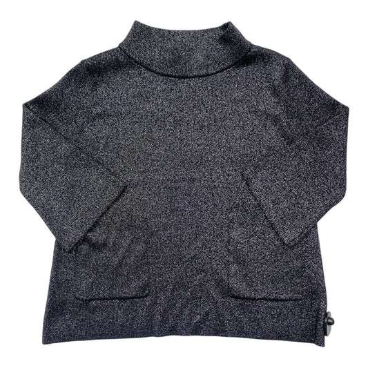 Sweater By Fate In Black & Silver, Size: S