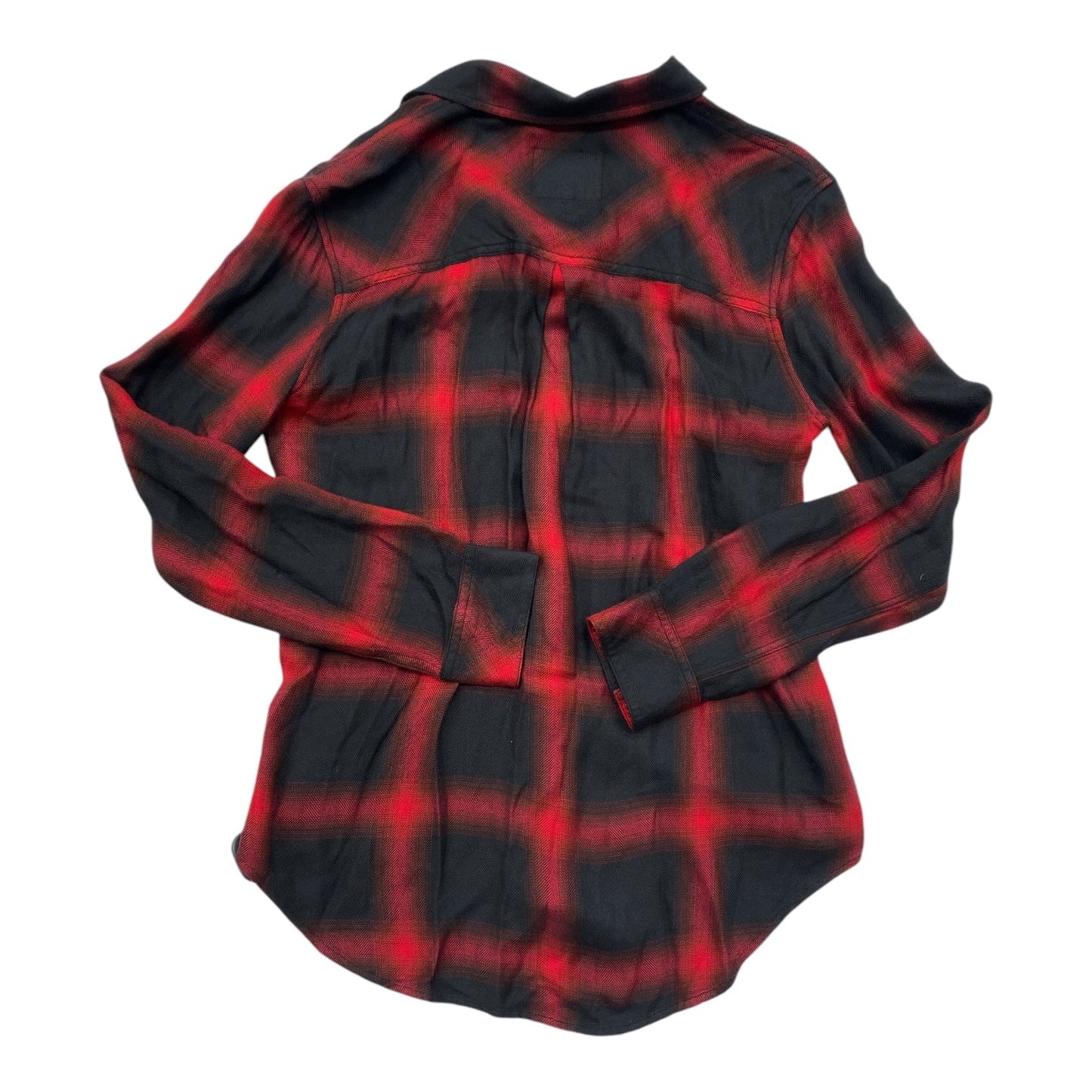 Top Long Sleeve By Rails In Black & Red, Size: S