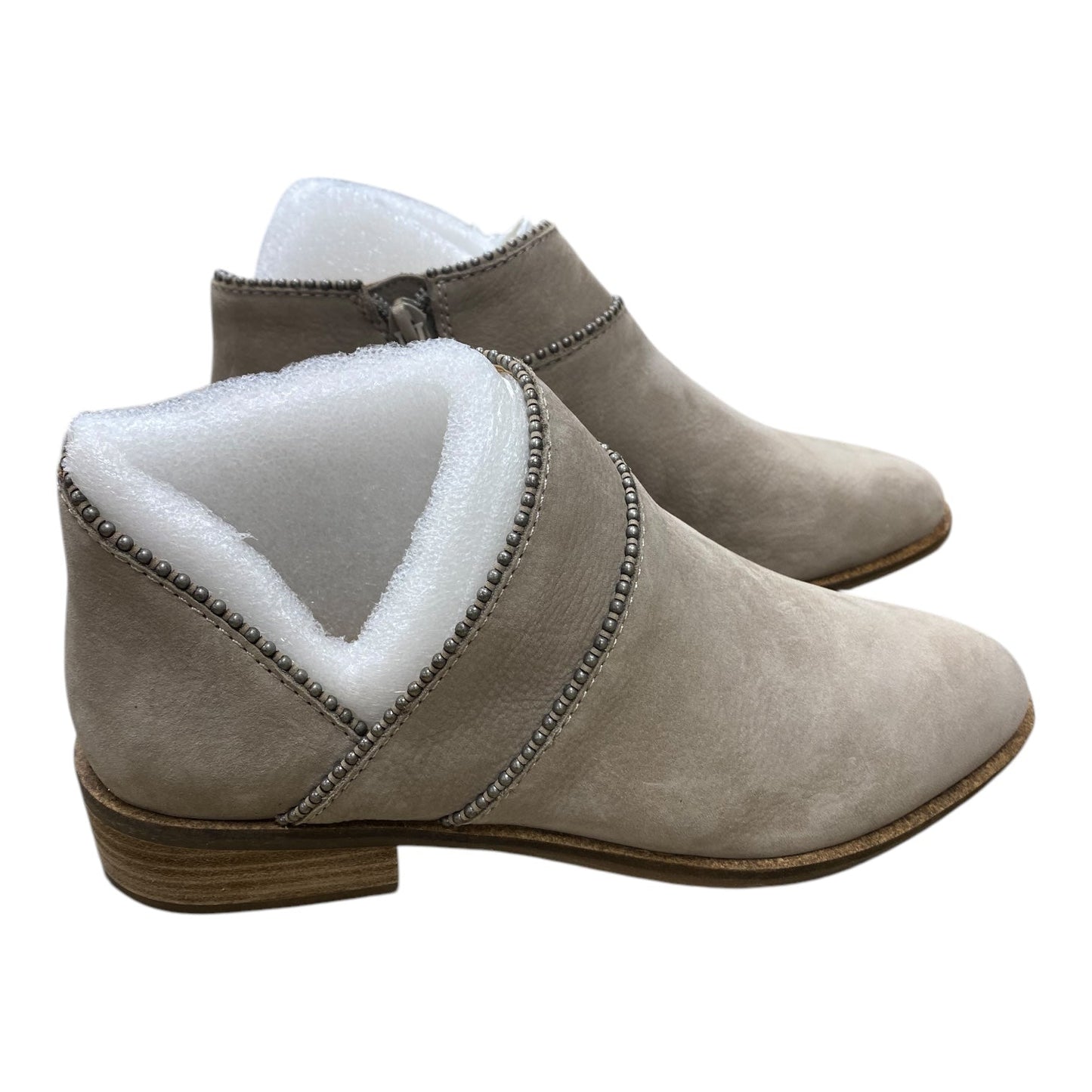Boots Ankle Heels By Lucky Brand In Taupe, Size: 6