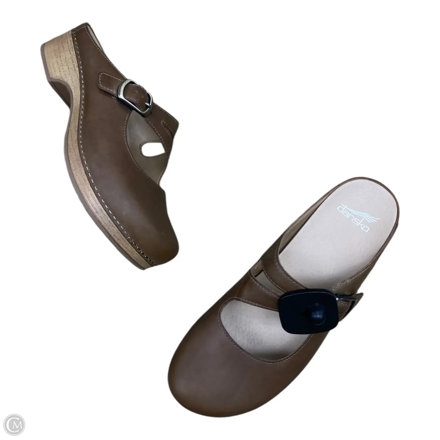 Shoes Heels Block By Dansko In Brown & Tan, Size: 9.5