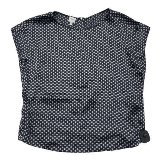 Top Short Sleeve Designer By Armani Collezoni In Polkadot Pattern, Size: 10