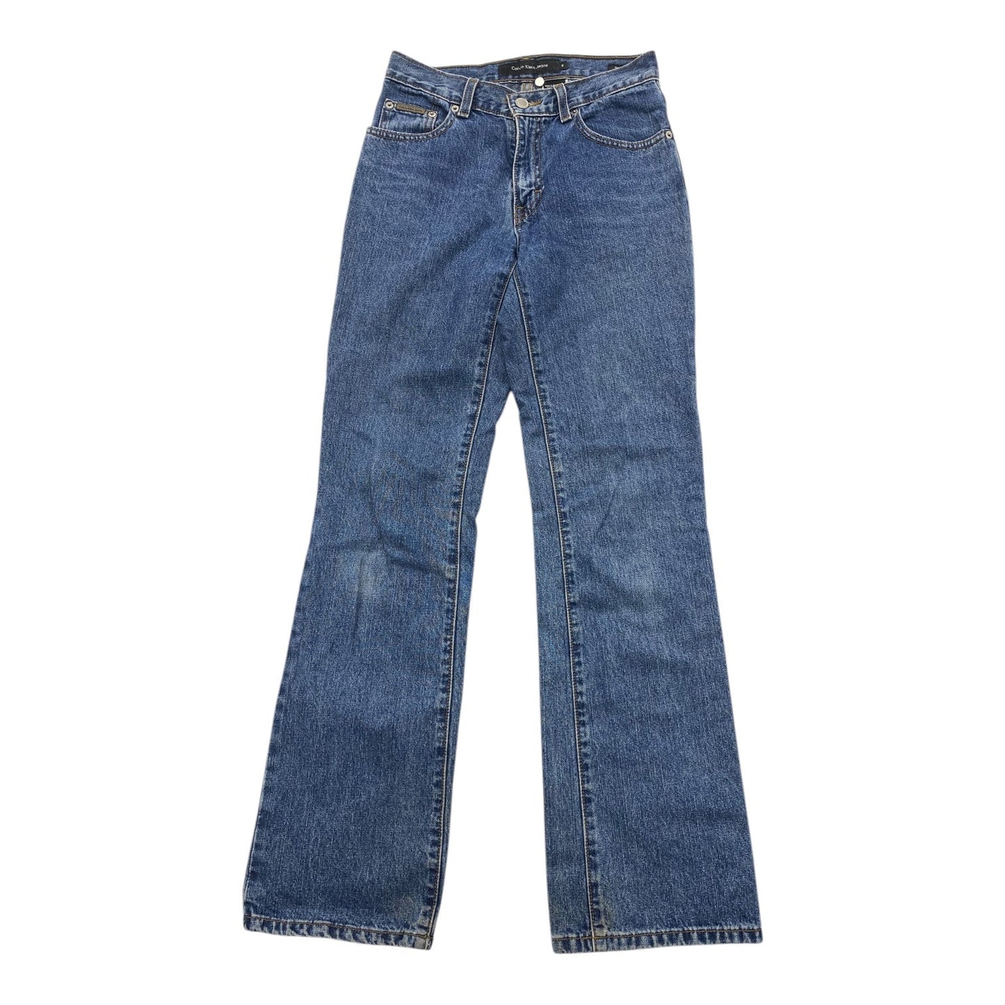 Jeans Boot Cut By Calvin Klein In Blue Denim, Size: 2