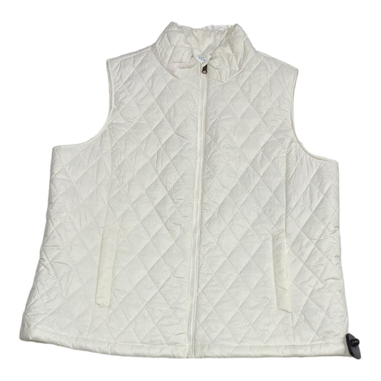 Vest Puffer & Quilted By Time And Tru In White, Size: Xl