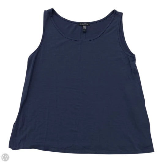 Top Sleeveless Designer By Eileen Fisher In Navy, Size: Xs