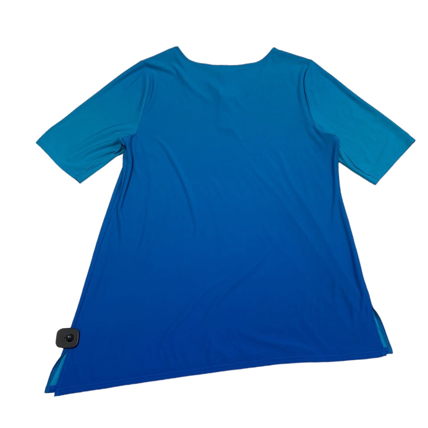 Top Short Sleeve By Christopher And Banks In Blue, Size: L