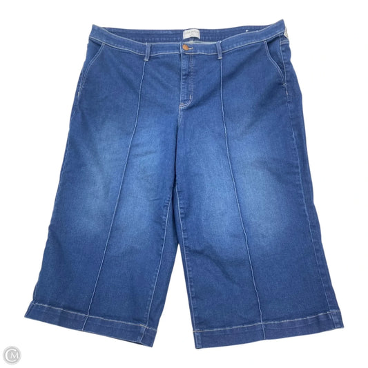 Shorts By Lane Bryant In Blue Denim, Size: 3x