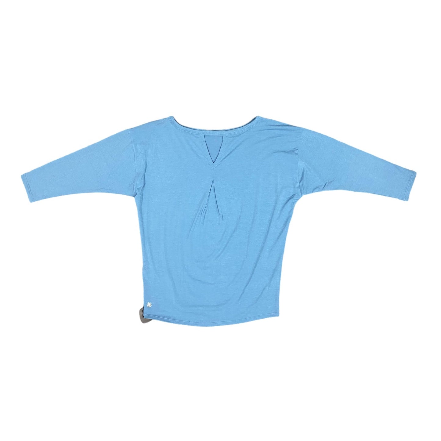 Blue Top 3/4 Sleeve Basic Athleta, Size Xs