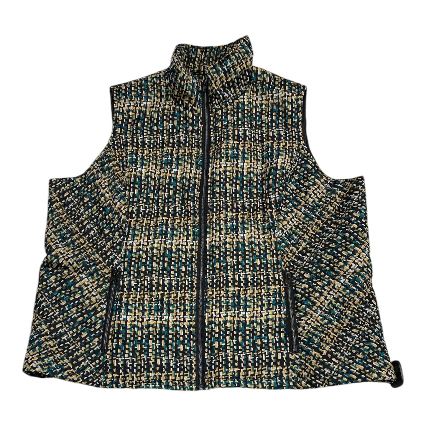 Vest Puffer & Quilted By Cj Banks In Multi-colored, Size: 2x