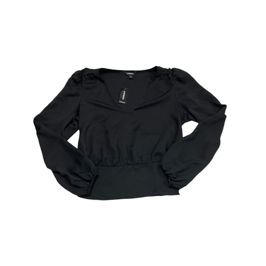 Top Long Sleeve By Express In Black, Size: M