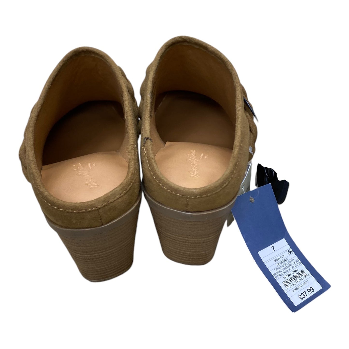 Shoes Heels Block By Universal Thread In Tan, Size: 7