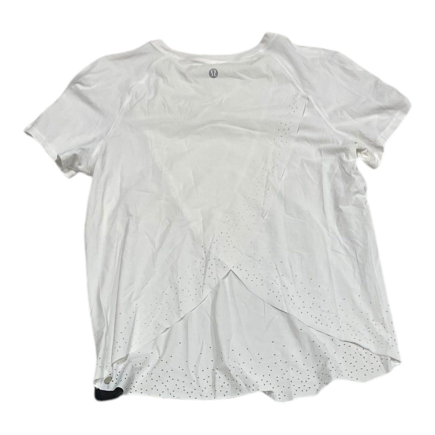 Athletic Top Short Sleeve By Lululemon In White, Size: 2