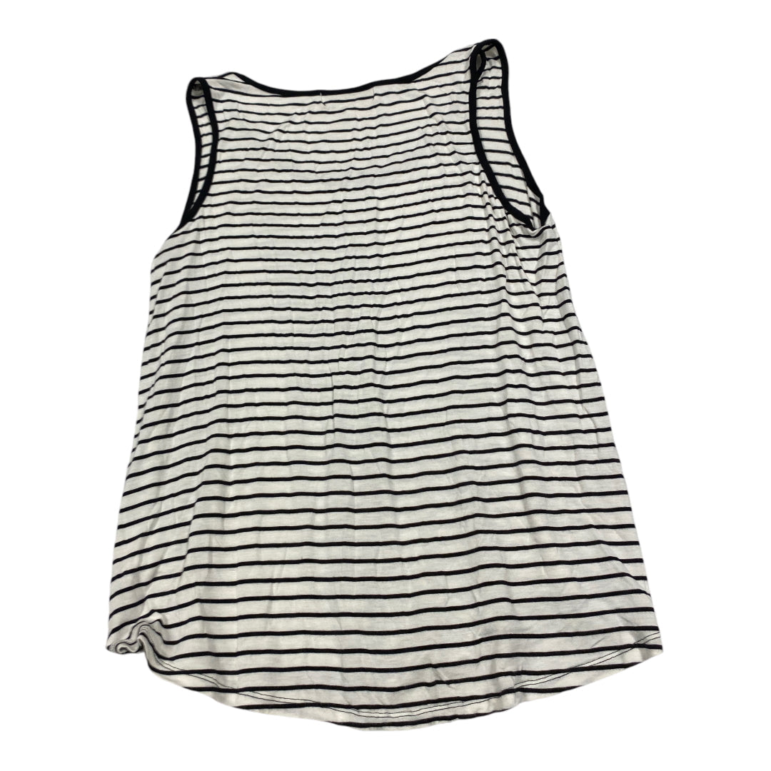 Top Sleeveless By Olive And Oak In Black & White, Size: L