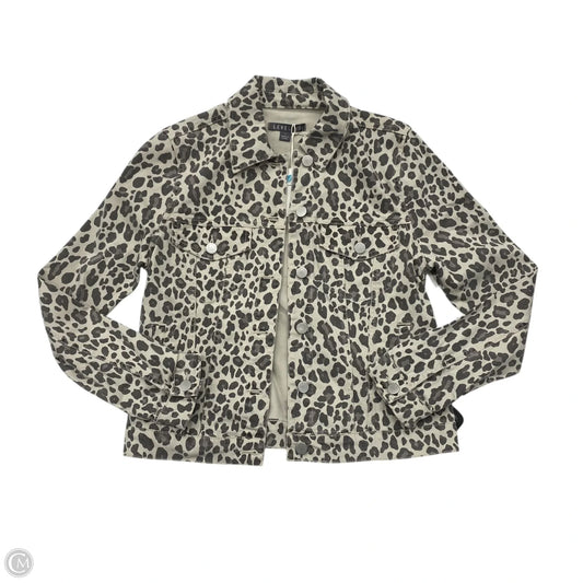 Jacket Denim By Level 99 In Animal Print, Size: S