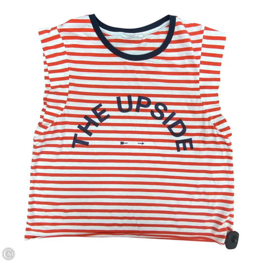 Top Sleeveless By The Upside In Striped Pattern, Size: L