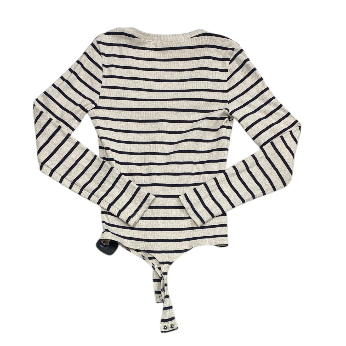 Bodysuit By Express In Striped Pattern, Size: M