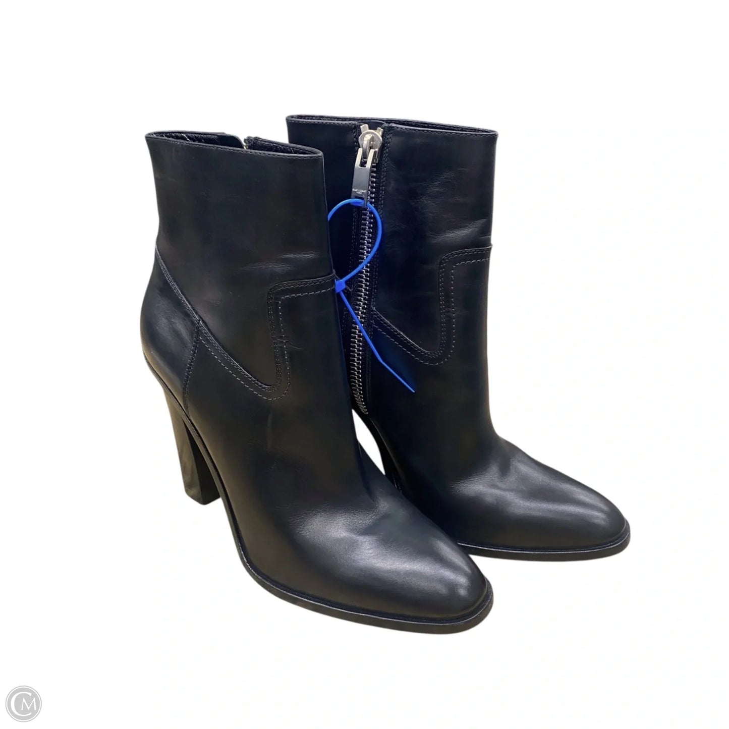 Boots Luxury Designer By Yves Saint Laurent In Black, Size: 9.5