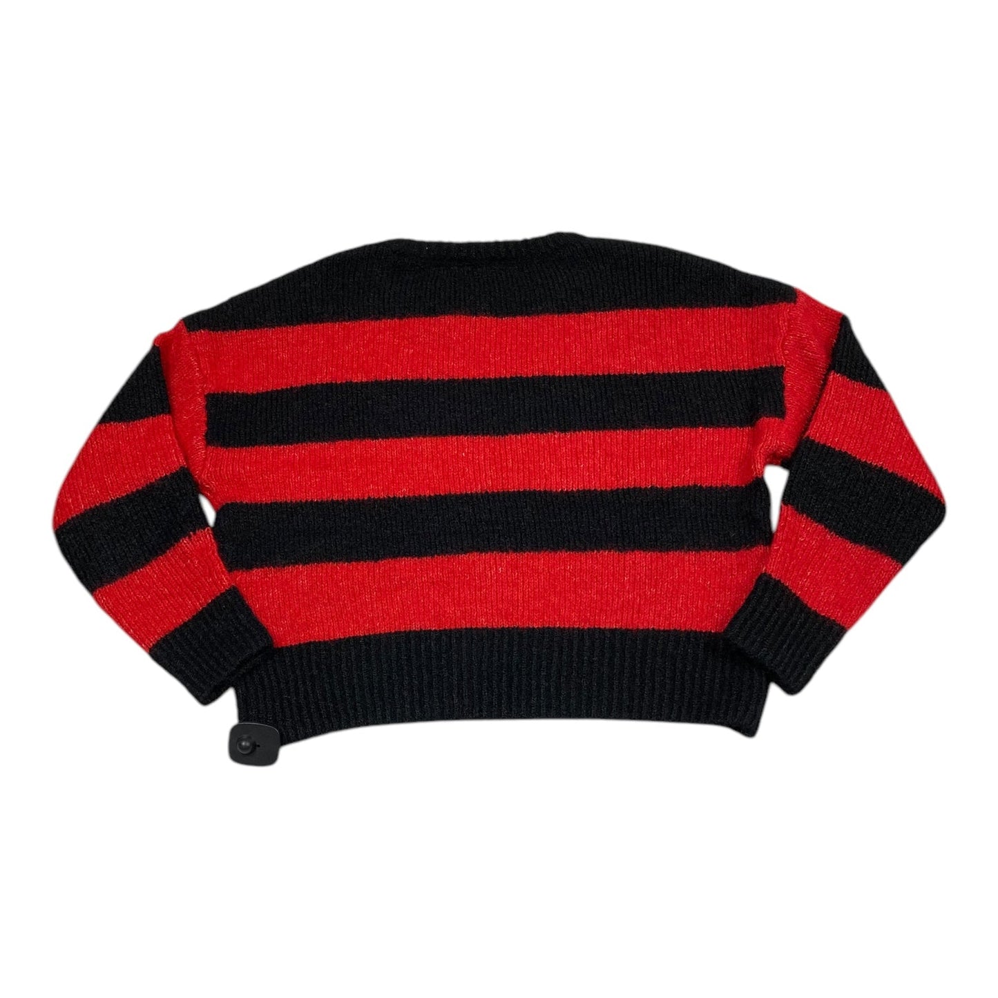 Sweater By Express In Black & Red, Size: M