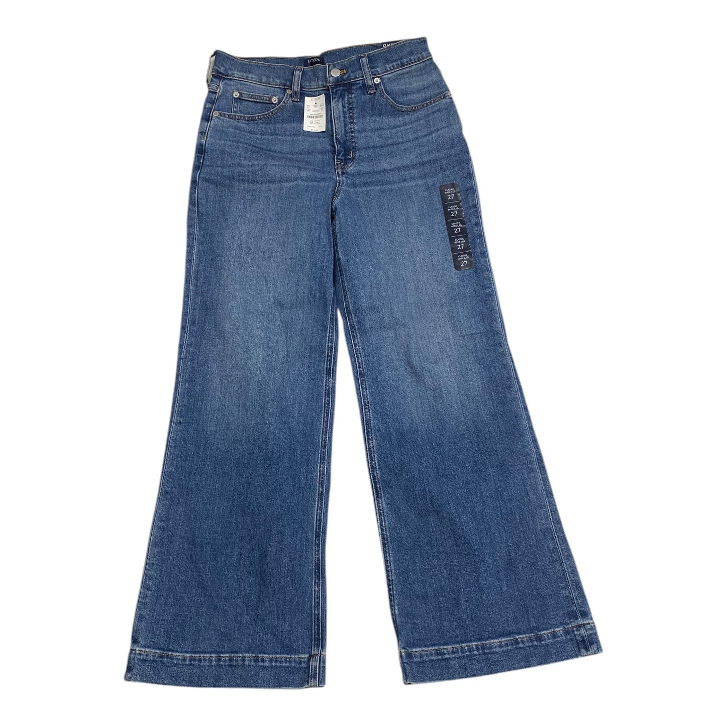 Jeans Wide Leg By J. Crew In Blue Denim, Size: 4