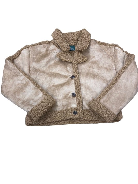 Jacket Faux Fur & Sherpa By Wild Fable In Brown, Size: L