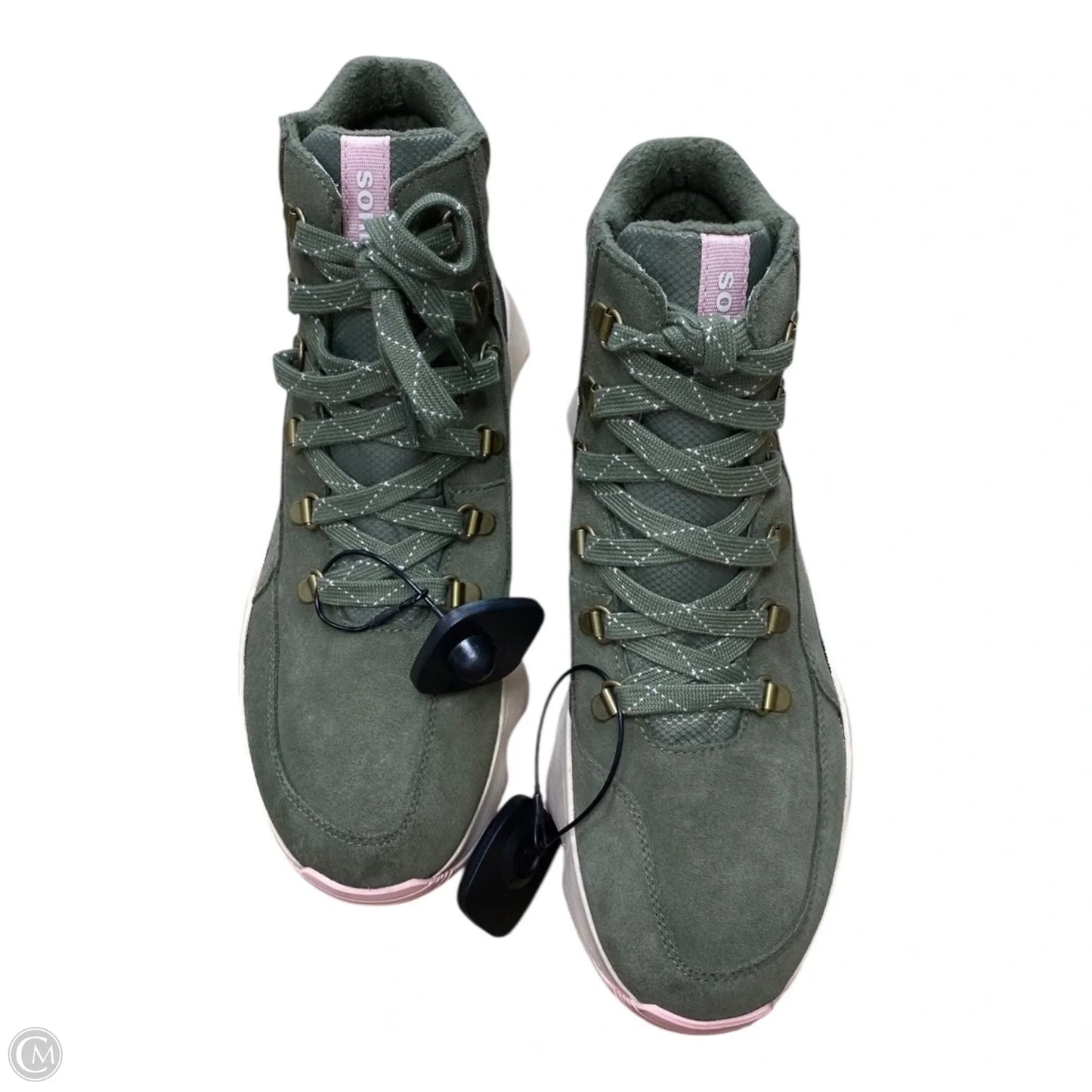 Boots Ankle Heels By Aerosoles In Green, Size: 10