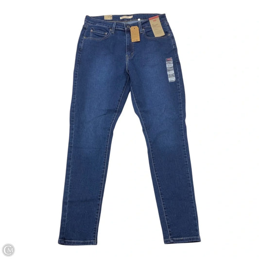 Jeans Skinny By Levis In Blue Denim, Size: 14
