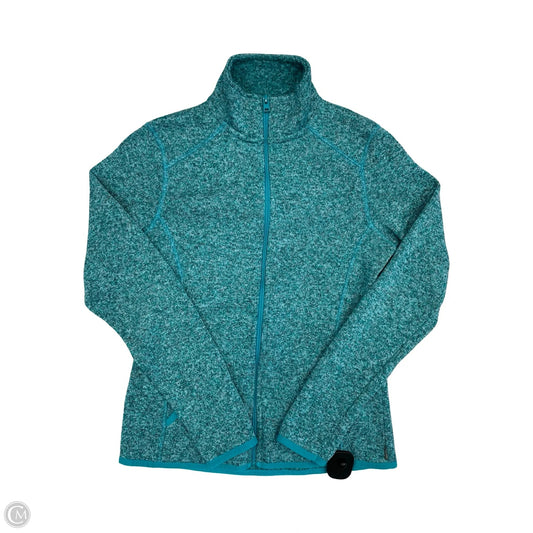 Athletic Jacket By Eddie Bauer In Blue, Size: S