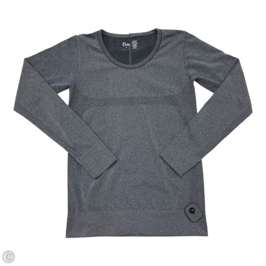 Athletic Top Long Sleeve Crewneck By Zyia In Grey, Size: M