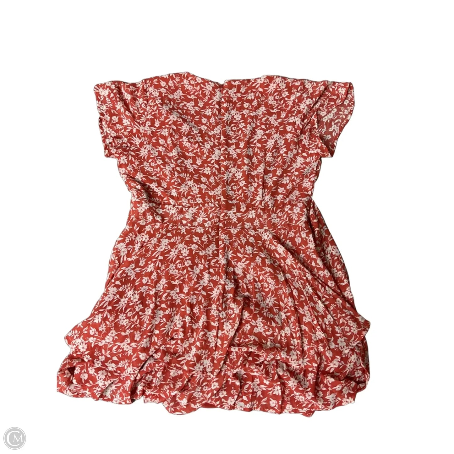 Romper By Francesca’s In Orange, Size: M