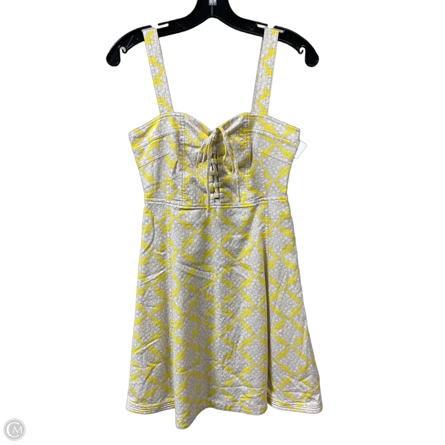 Dress Designer By Diane Von Furstenberg In Tan & Yellow, Size: S