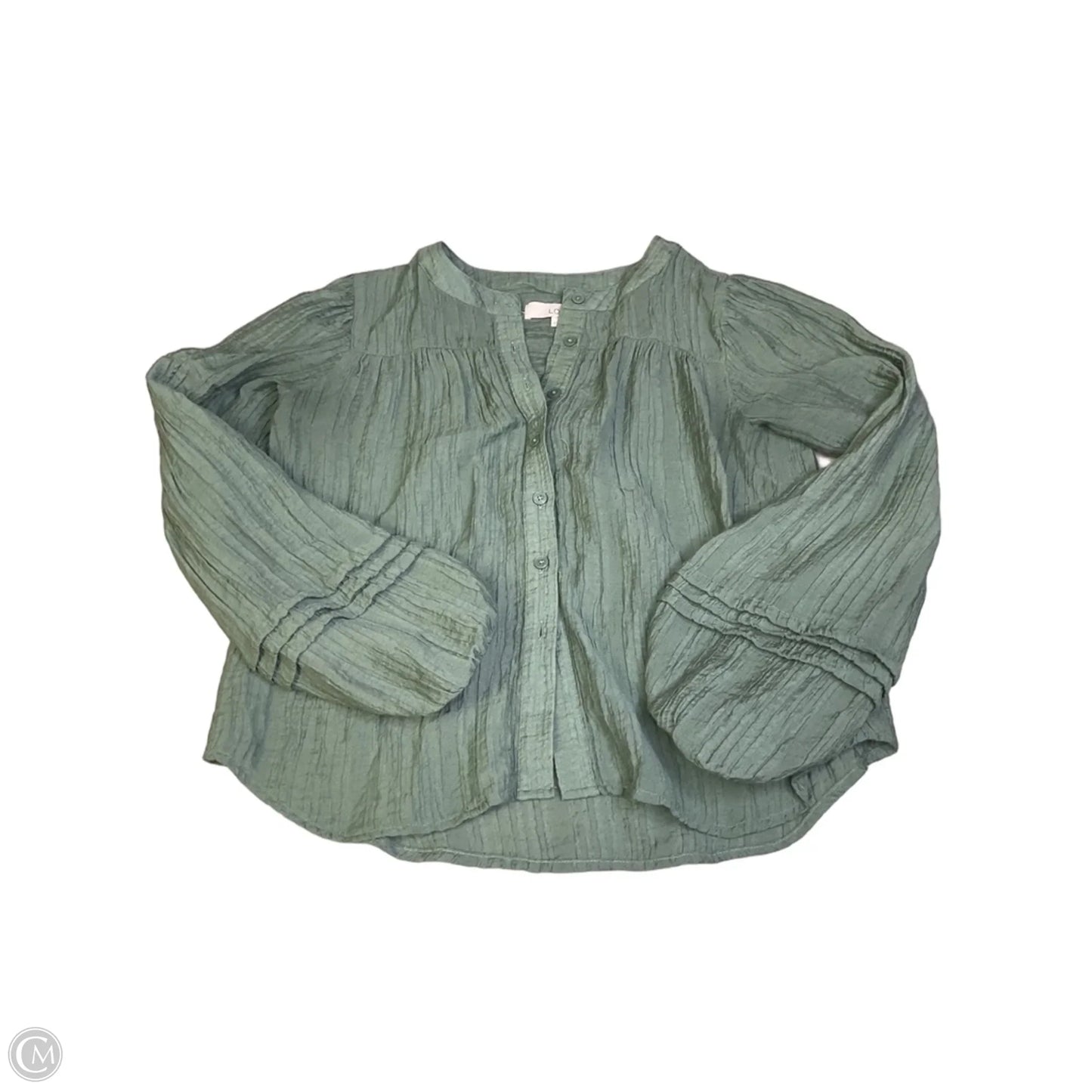 Top Long Sleeve By Loft In Green, Size: Xs