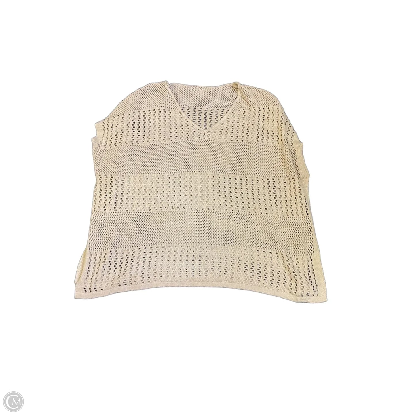 Poncho By Clothes Mentor In Tan, Size: Osfm