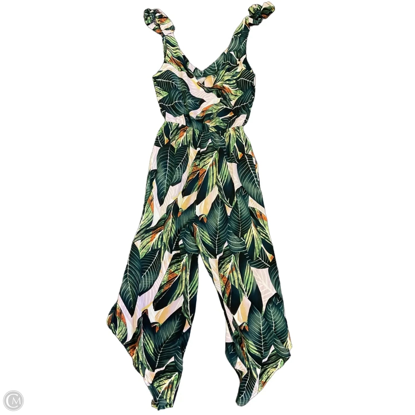 Jumpsuit By Clothes Mentor In Tropical Print, Size: Xs