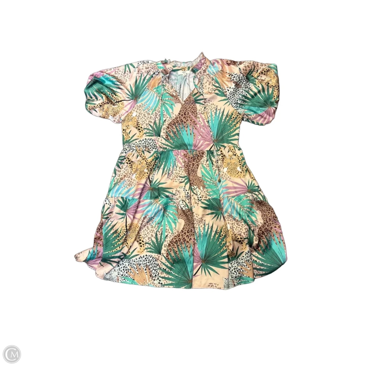 Dress Casual Short By Entro In Tropical Print, Size: S
