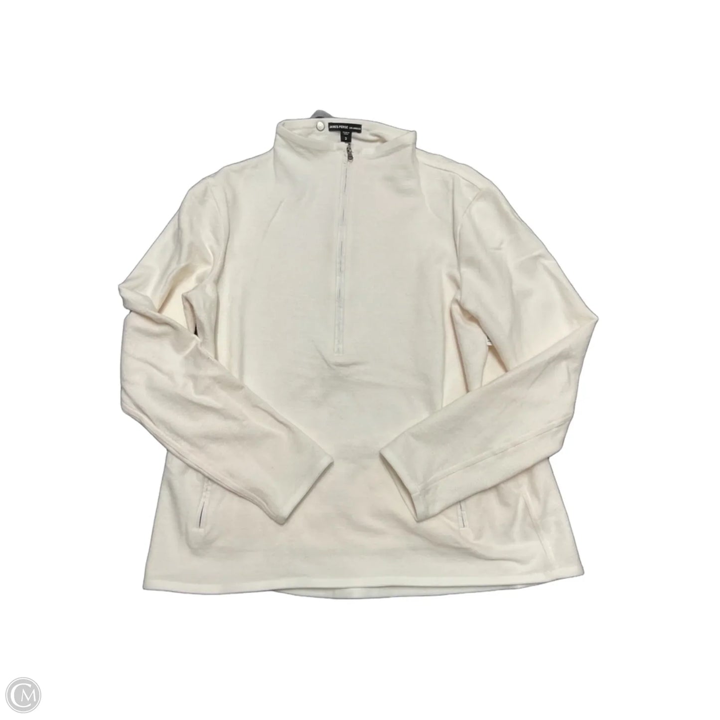 Sweatshirt Collar By James Perse In White, Size: S