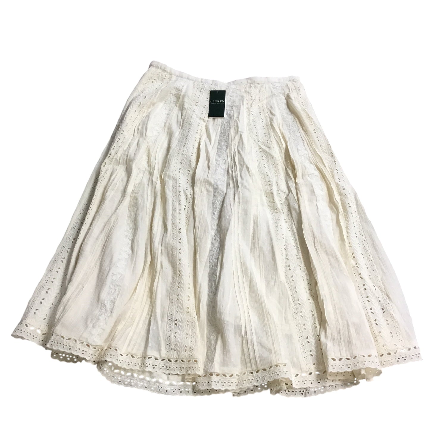 Skirt Maxi By Ralph Lauren In Cream, Size: 12