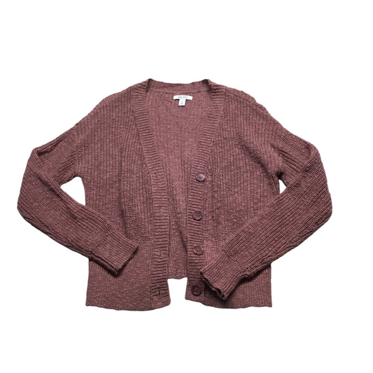 Sweater Cardigan By Nine West Apparel In Mauve, Size: M