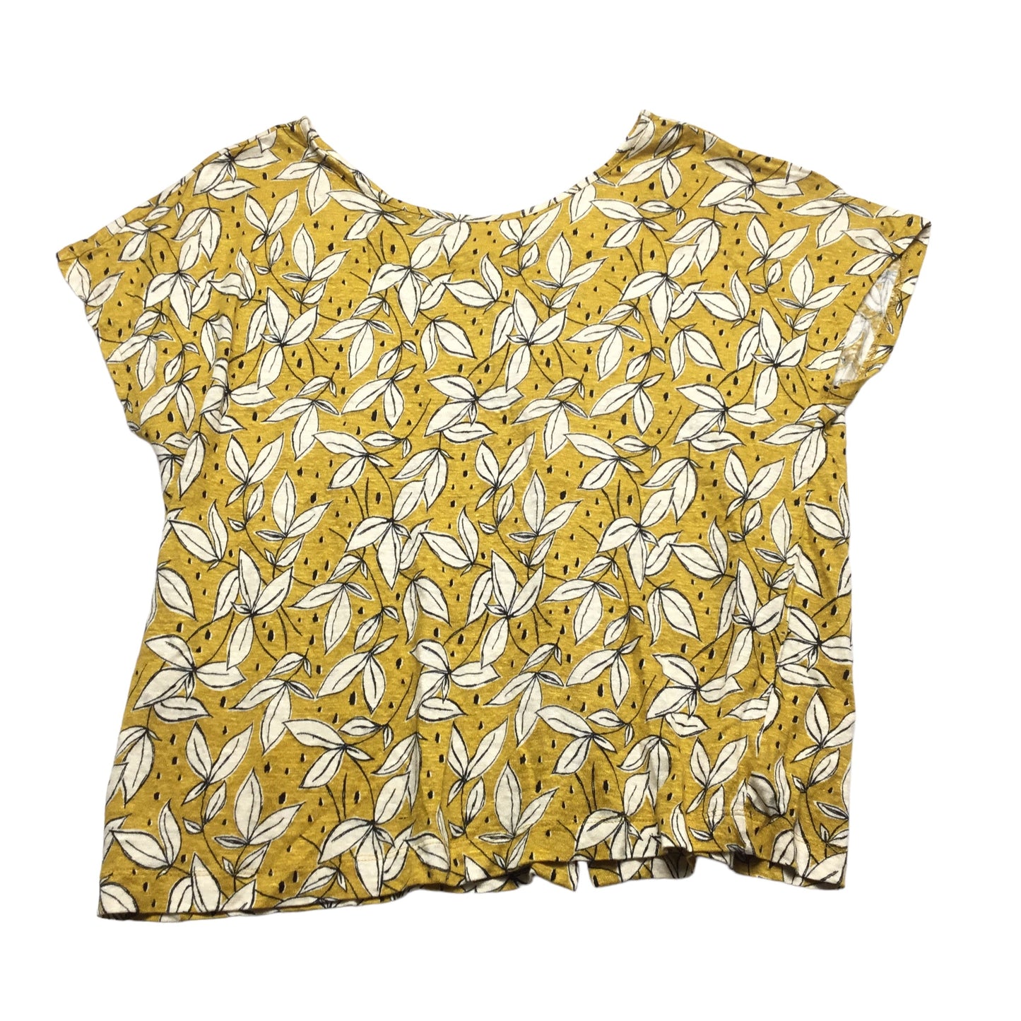 Yellow Top Short Sleeve Rachel Zoe, Size L