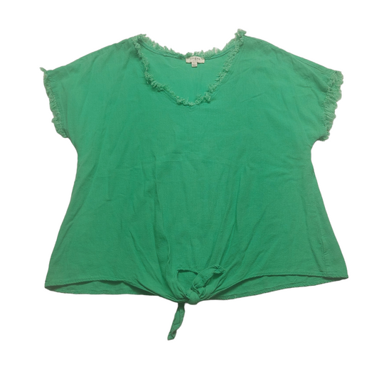 Green Top Short Sleeve Umgee, Size L