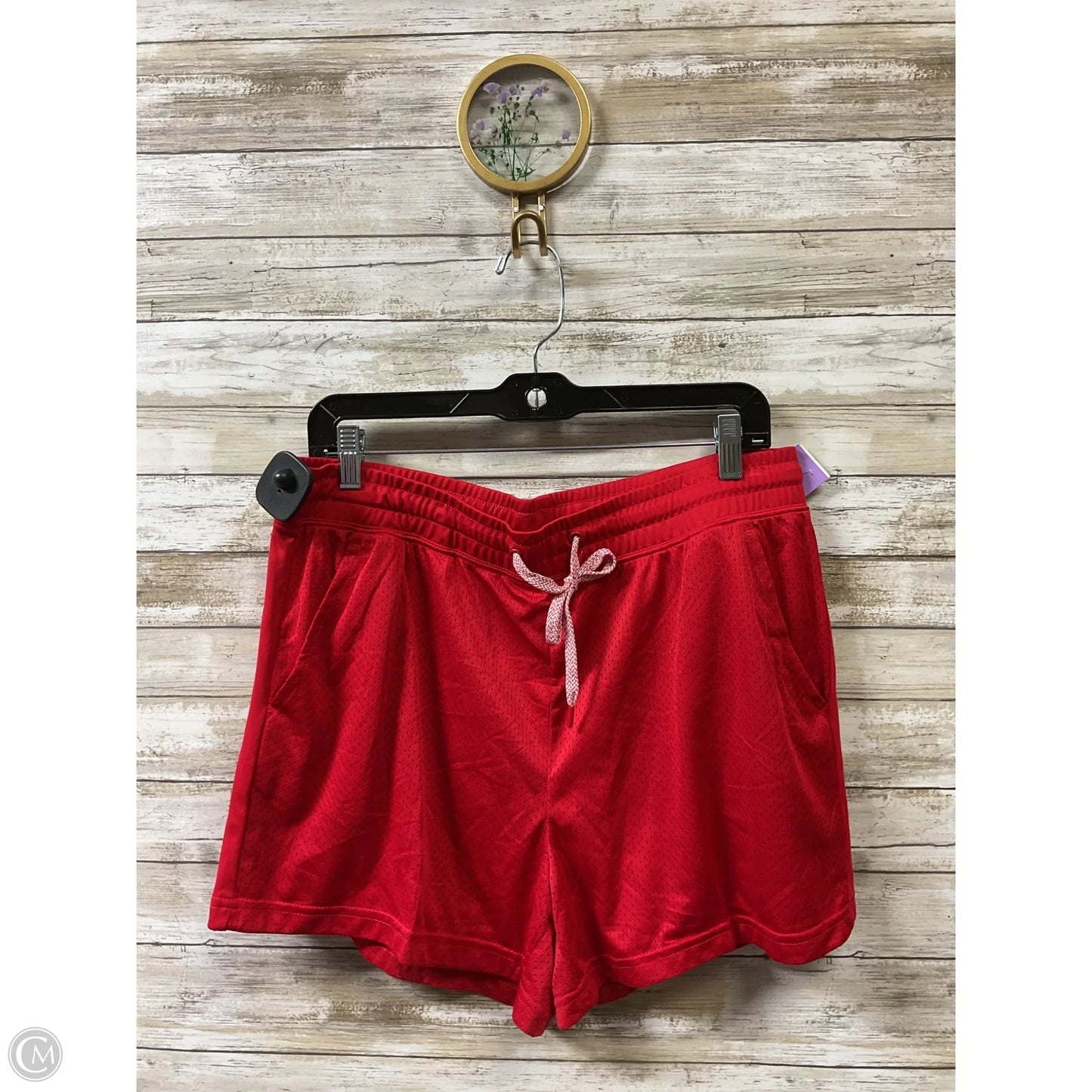Athletic Shorts By Athletic Works In Red, Size: L